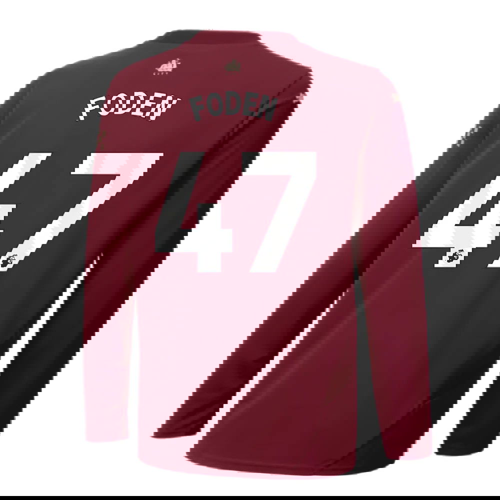 2024-2025 Man City Third Long Sleeve Shirt (Kids) (Foden 47)