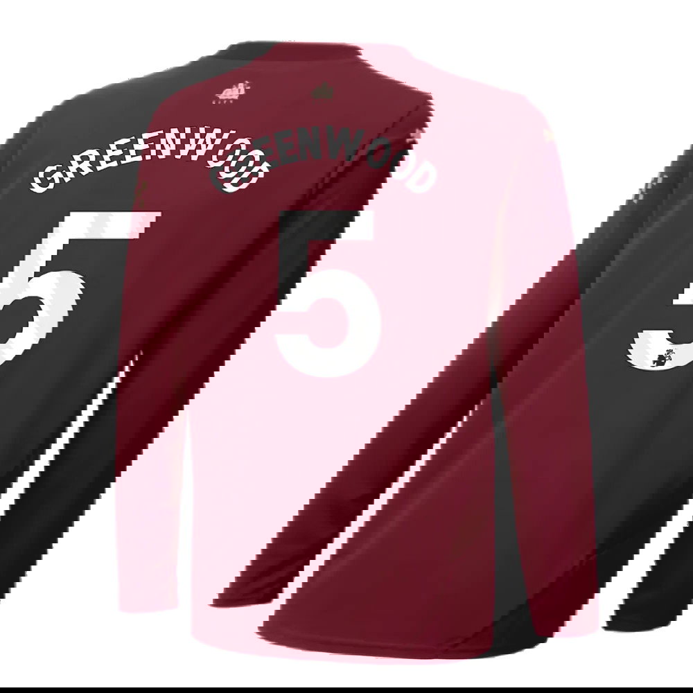 2024-2025 Man City Third Long Sleeve Shirt (Kids) (Greenwood 5)