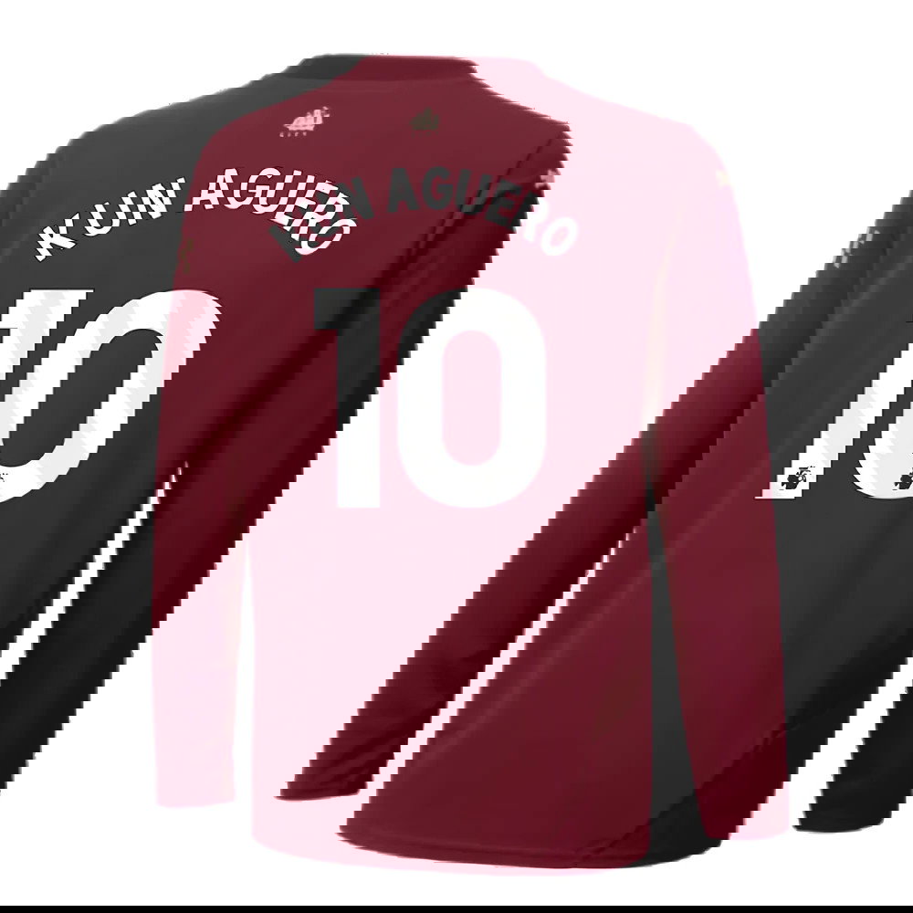 2024-2025 Man City Third Long Sleeve Shirt (Kids) (Kun Aguero 10)