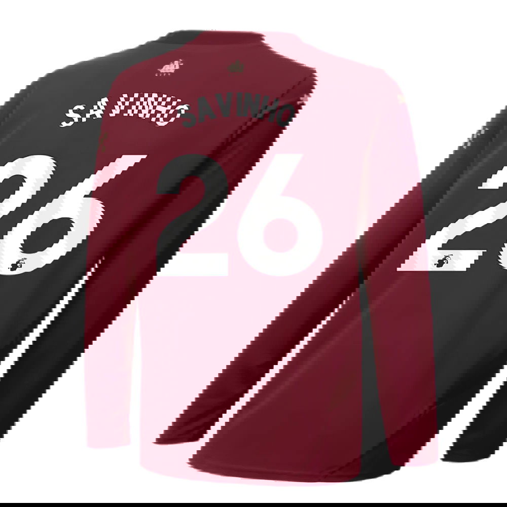 2024-2025 Man City Third Long Sleeve Shirt (Kids) (Savinho 26)