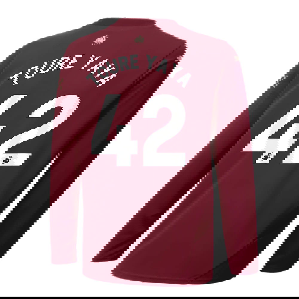 2024-2025 Man City Third Long Sleeve Shirt (Kids) (Toure Yaya 42)