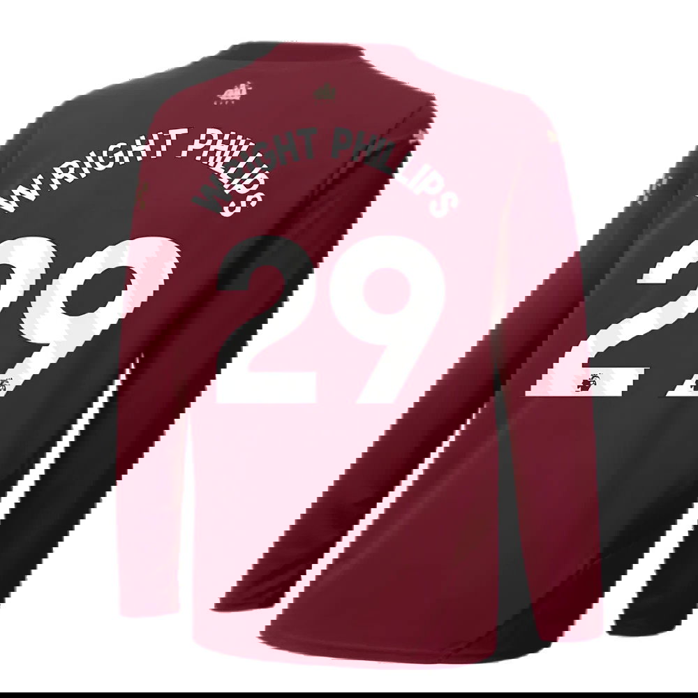 2024-2025 Man City Third Long Sleeve Shirt (Kids) (Wright Phillips 29)