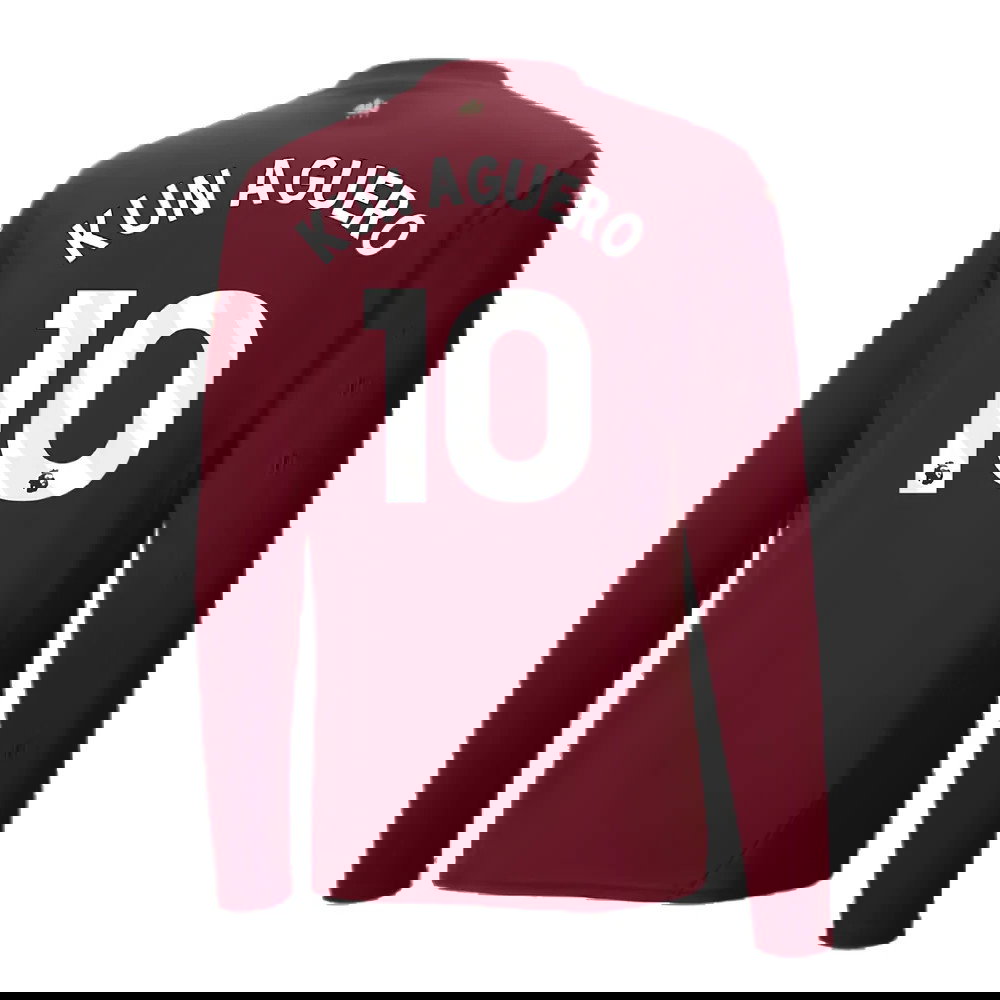 2024-2025 Man City Third Long Sleeve Shirt (Kun Aguero 10)