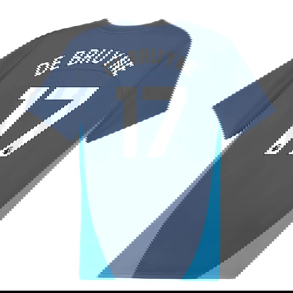 2024-2025 Man City Training Shirt (Inky Blue) (De Bruyne 17)
