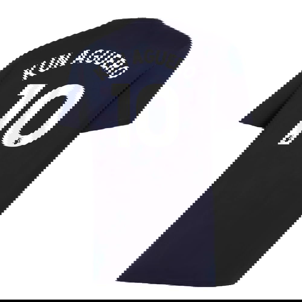 2024-2025 Man City Training Shirt (Inky Blue) - Kids (Kun Aguero 10)