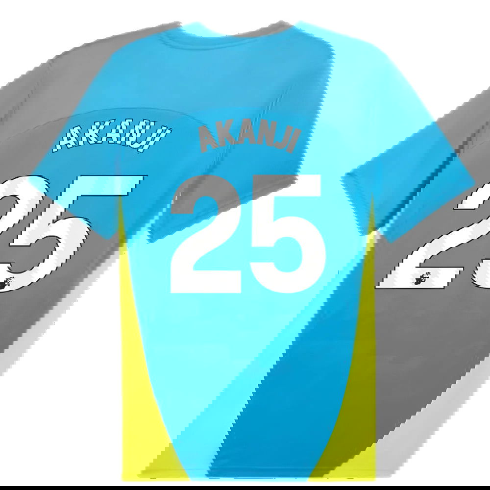 2024-2025 Man City Training Shirt (Magic Blue) (Akanji 25)