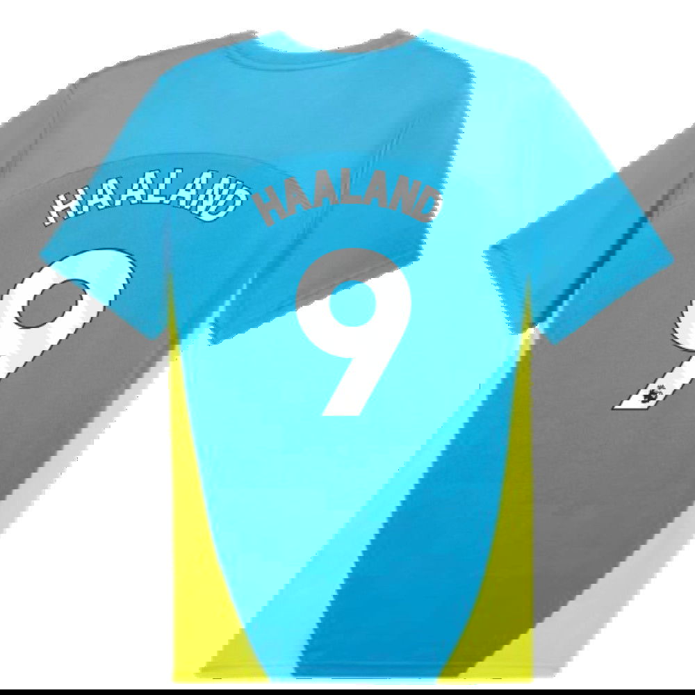 2024-2025 Man City Training Shirt (Magic Blue) (Haaland 9)