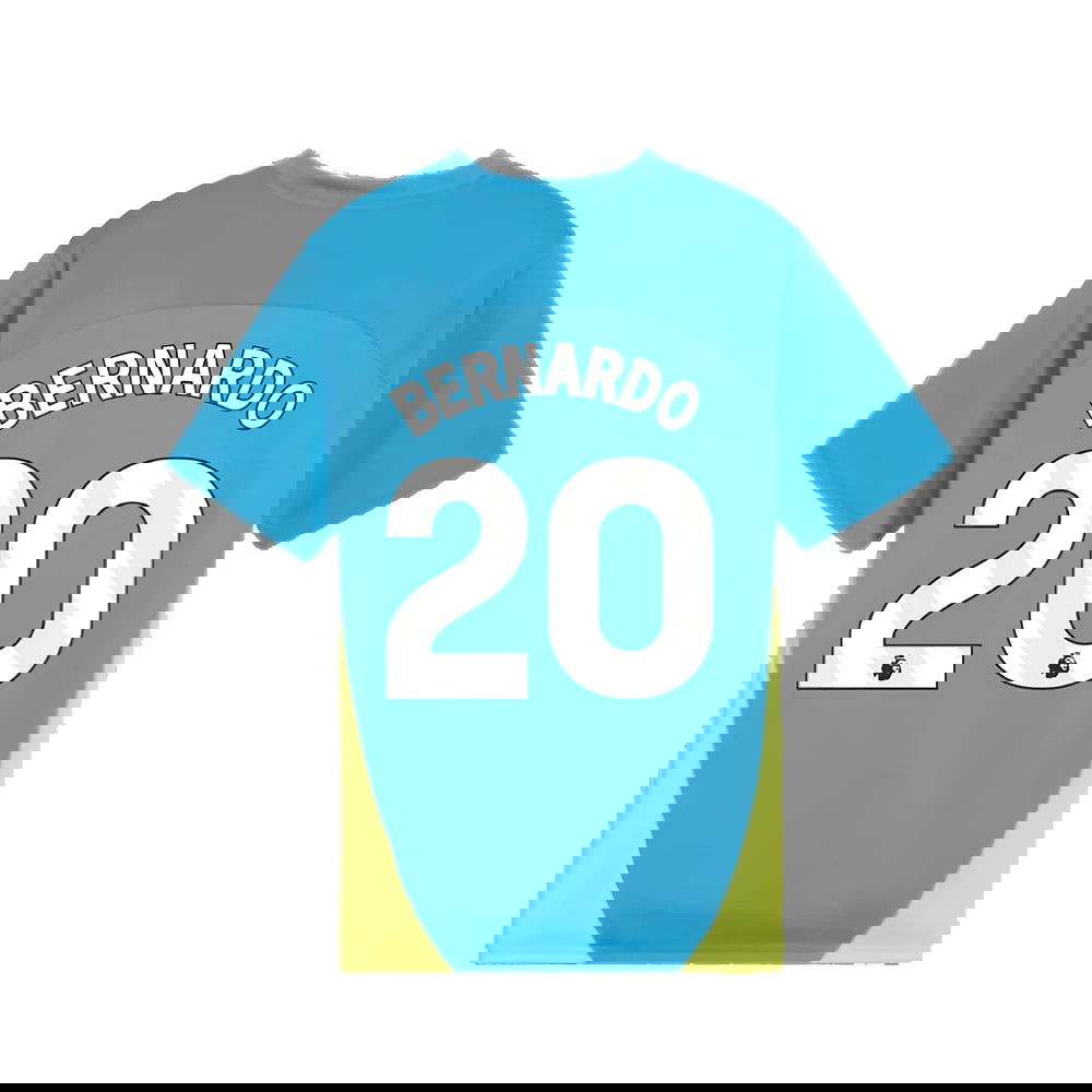2024-2025 Man City Training Shirt (Magic Blue) - Kids (Bernardo 20)