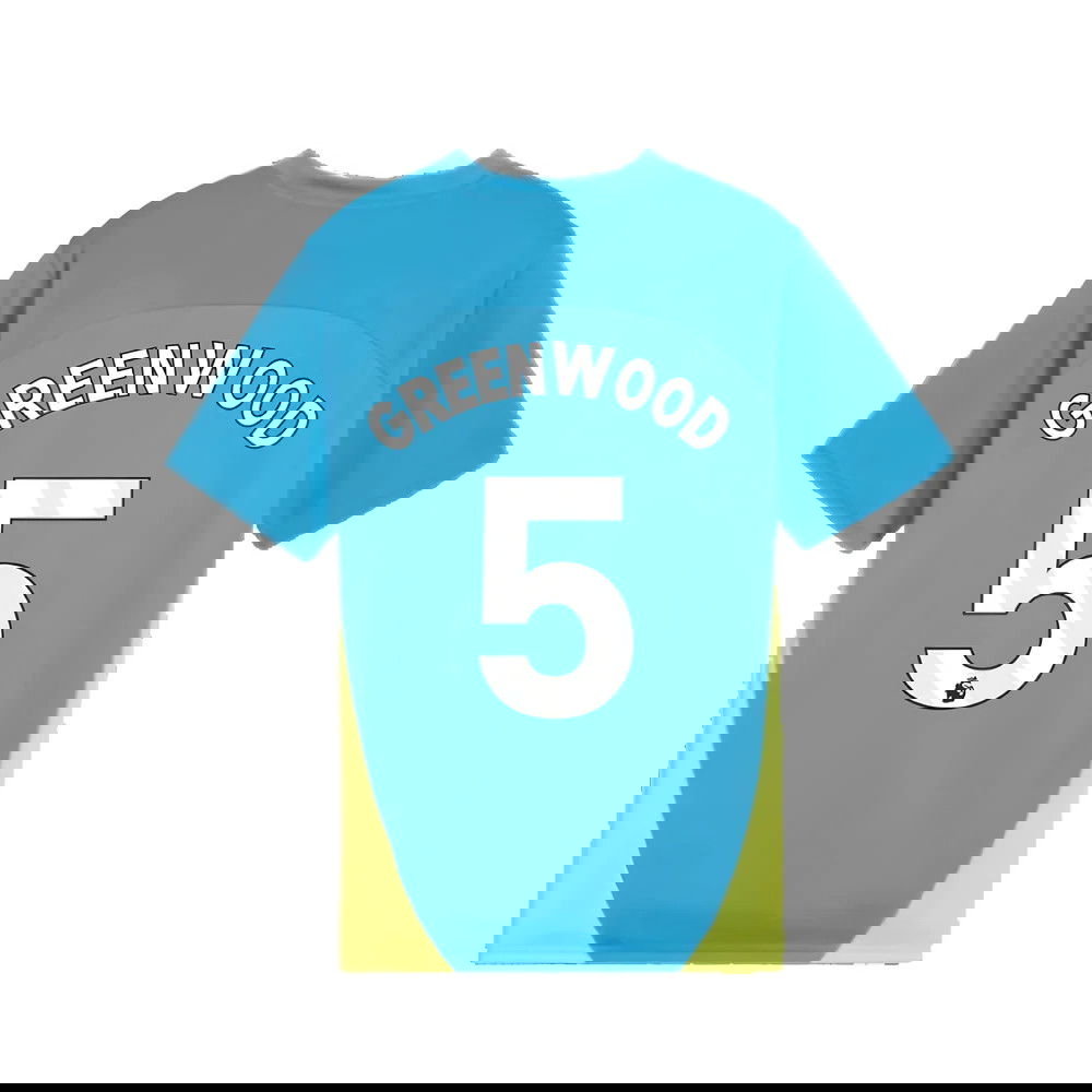 2024-2025 Man City Training Shirt (Magic Blue) - Kids (Greenwood 5)