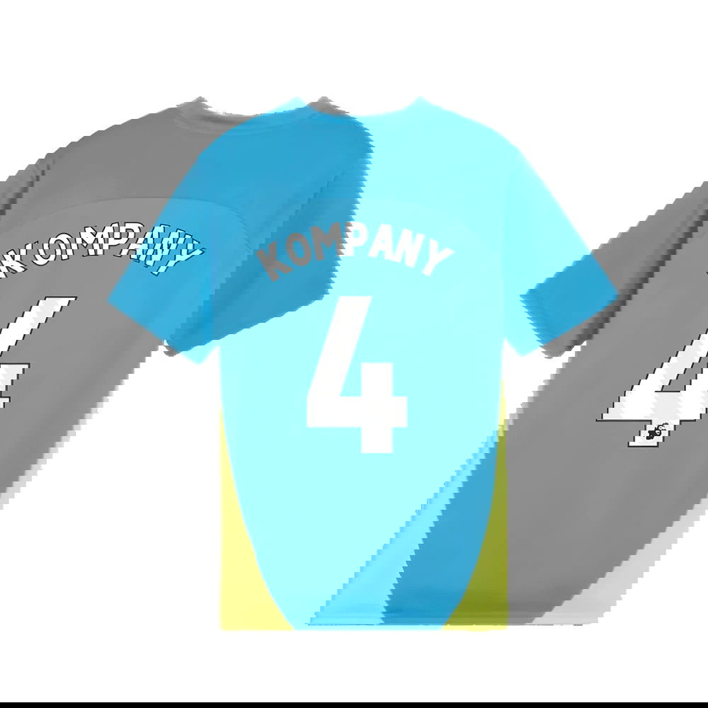2024-2025 Man City Training Shirt (Magic Blue) - Kids (Kompany 4)