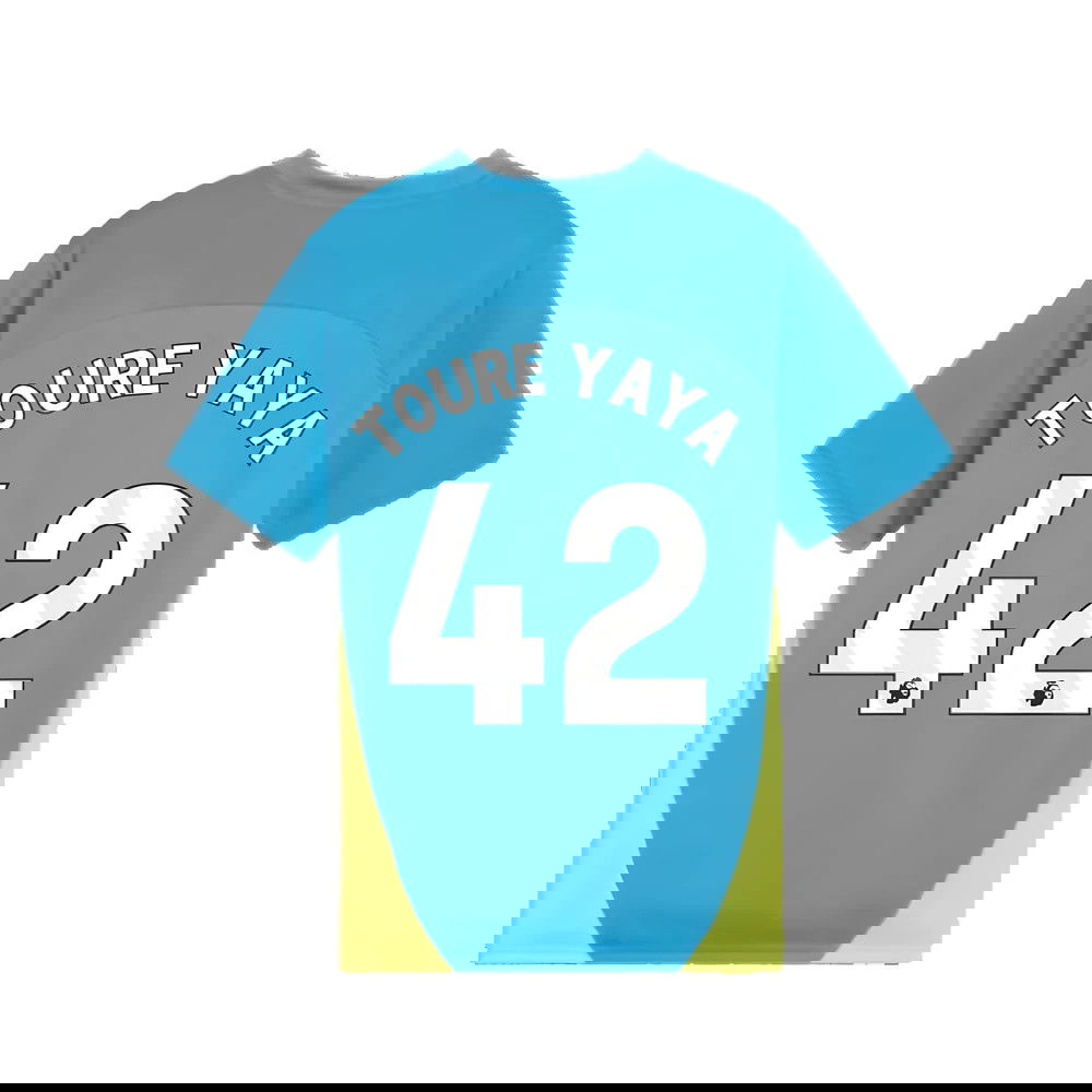 2024-2025 Man City Training Shirt (Magic Blue) - Kids (Toure Yaya 42)