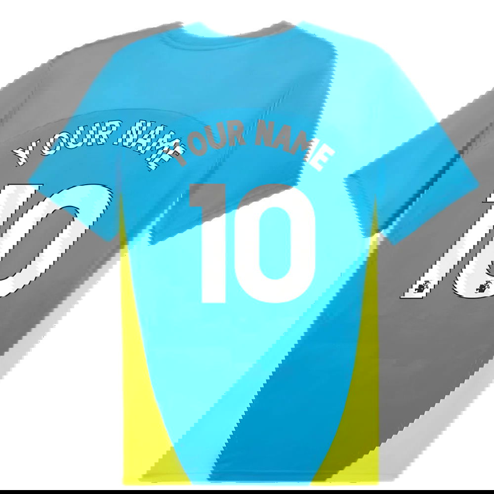 2024-2025 Man City Training Shirt (Magic Blue) (Your Name)