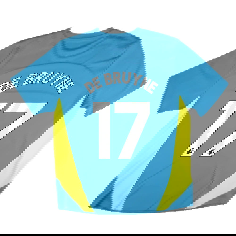 2024-2025 Man City Training Shirt Pro (Blue) (De Bruyne 17)