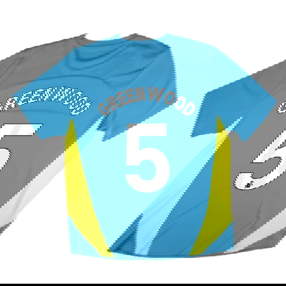 2024-2025 Man City Training Shirt Pro (Blue) (Greenwood 5)