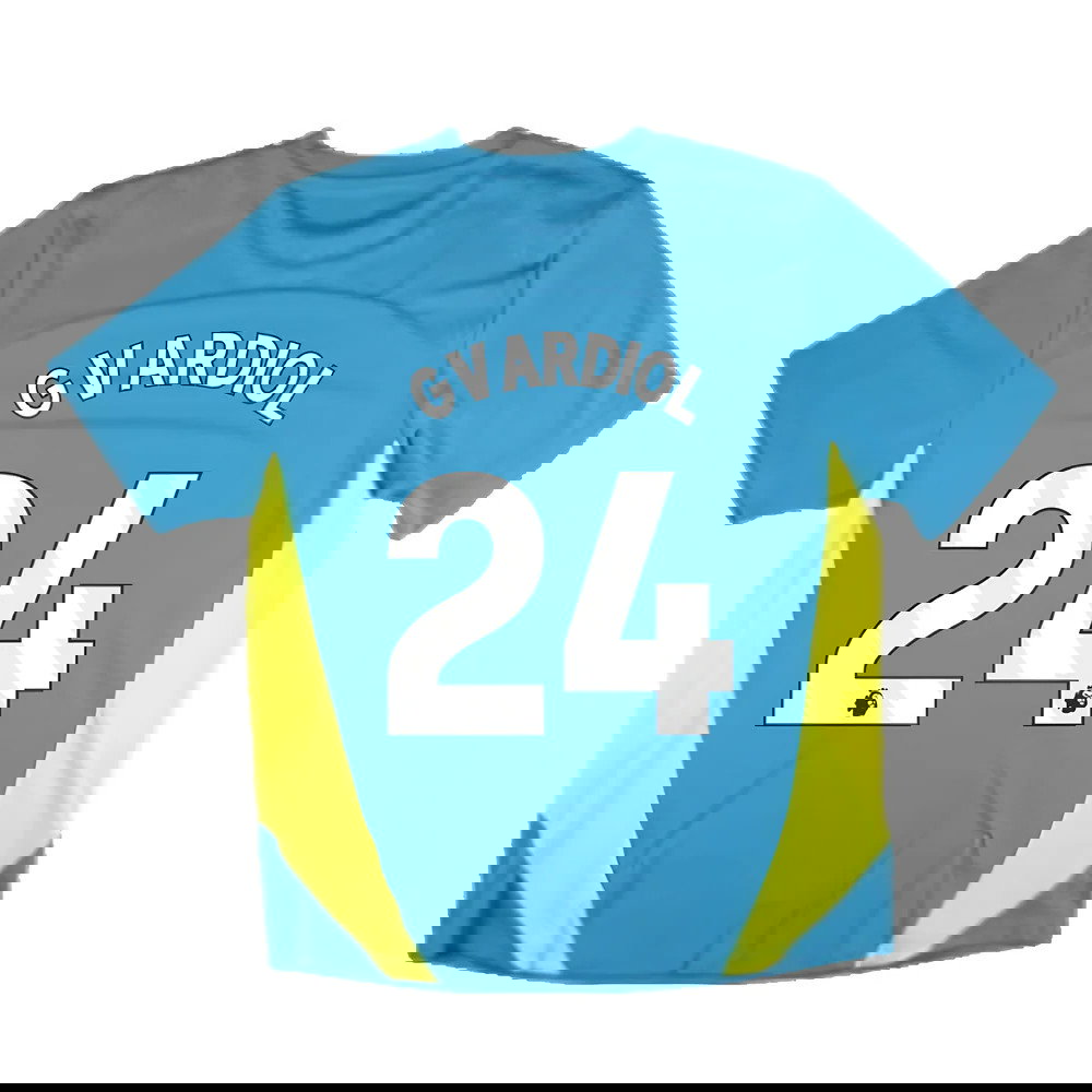 2024-2025 Man City Training Shirt Pro (Blue) (Gvardiol 24)