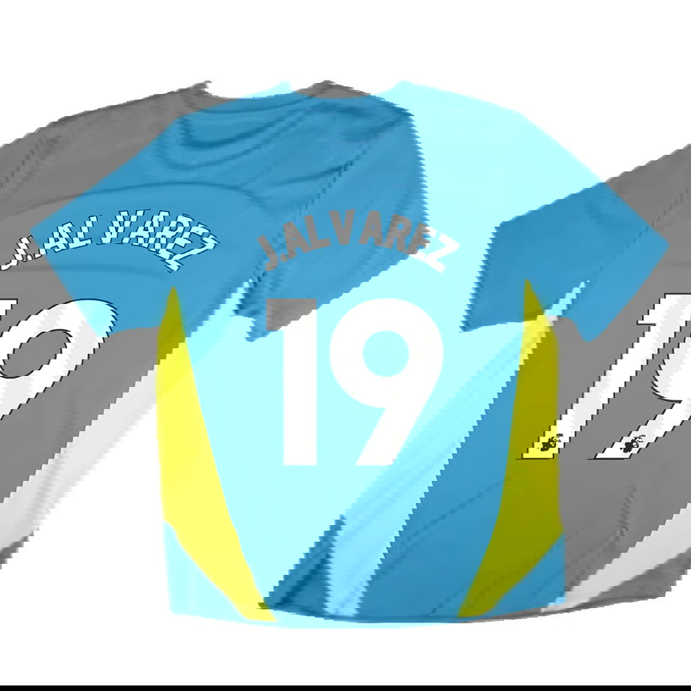 2024-2025 Man City Training Shirt Pro (Blue) (J.Alvarez 19)