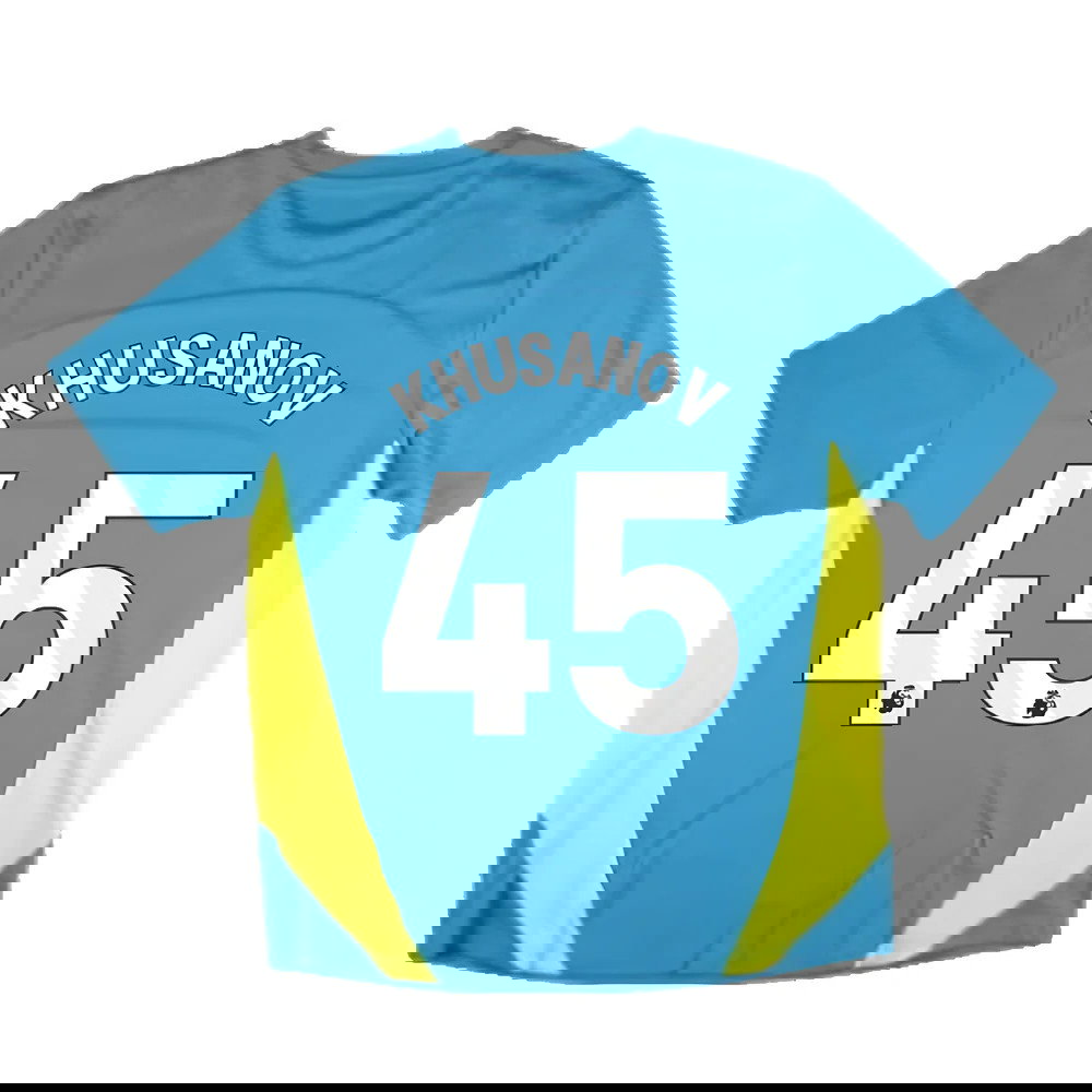 2024-2025 Man City Training Shirt Pro (Blue) (Khusanov 45)