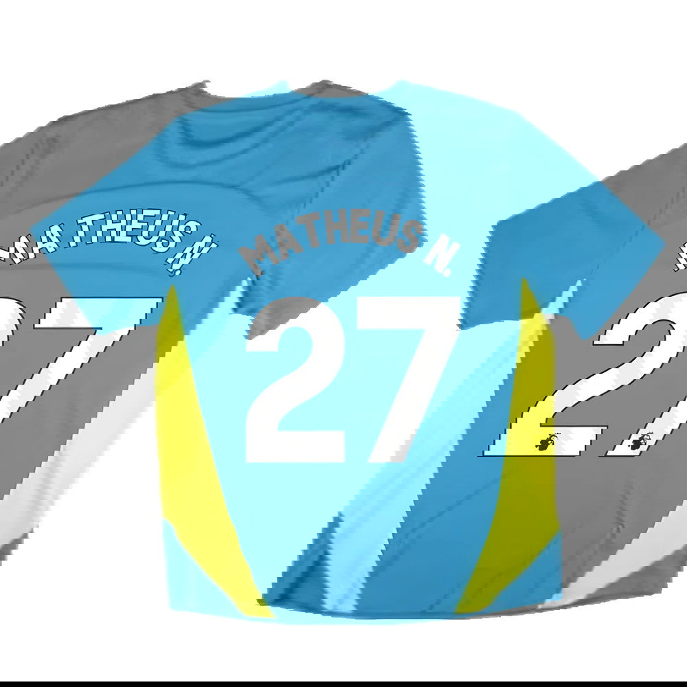 2024-2025 Man City Training Shirt Pro (Blue) (Matheus N. 27)