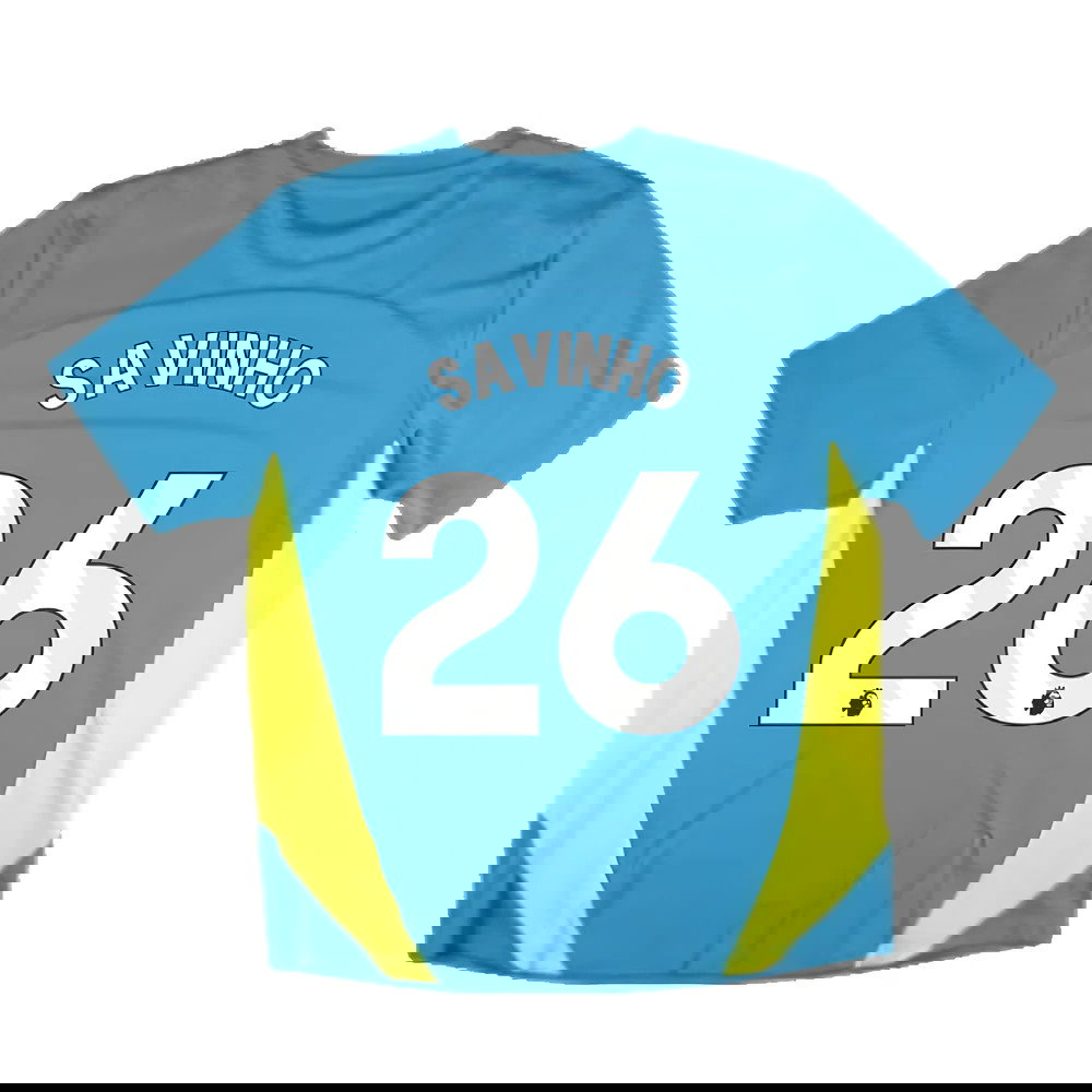 2024-2025 Man City Training Shirt Pro (Blue) (Savinho 26)