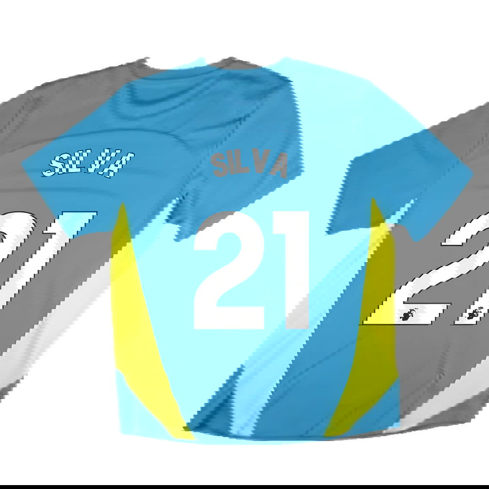 2024-2025 Man City Training Shirt Pro (Blue) (Silva 21)
