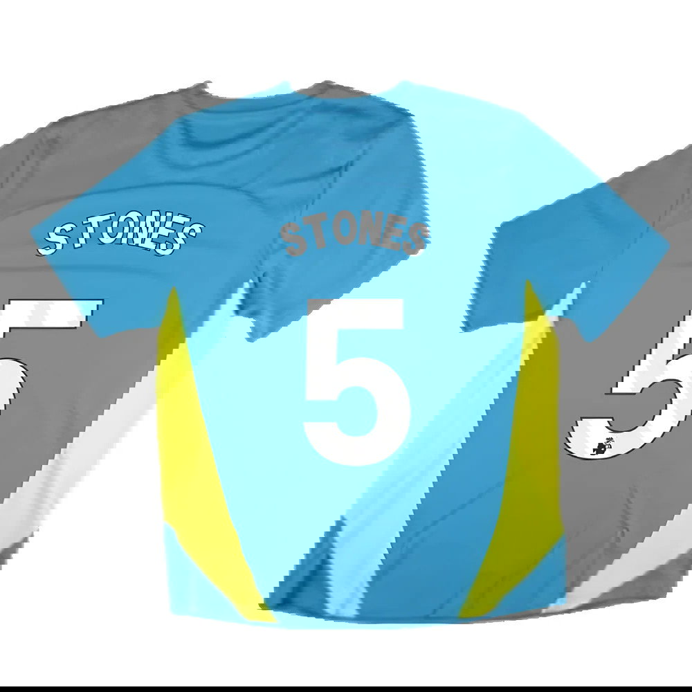 2024-2025 Man City Training Shirt Pro (Blue) (Stones 5)