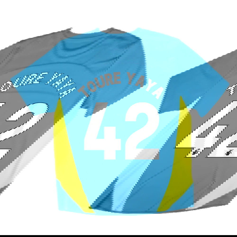 2024-2025 Man City Training Shirt Pro (Blue) (Toure Yaya 42)