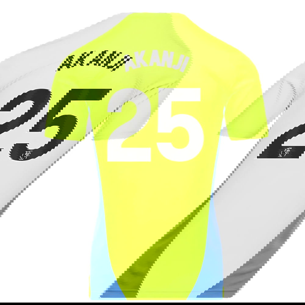 2024-2025 Man City Training Shirt (Yellow Glow) (Akanji 25)