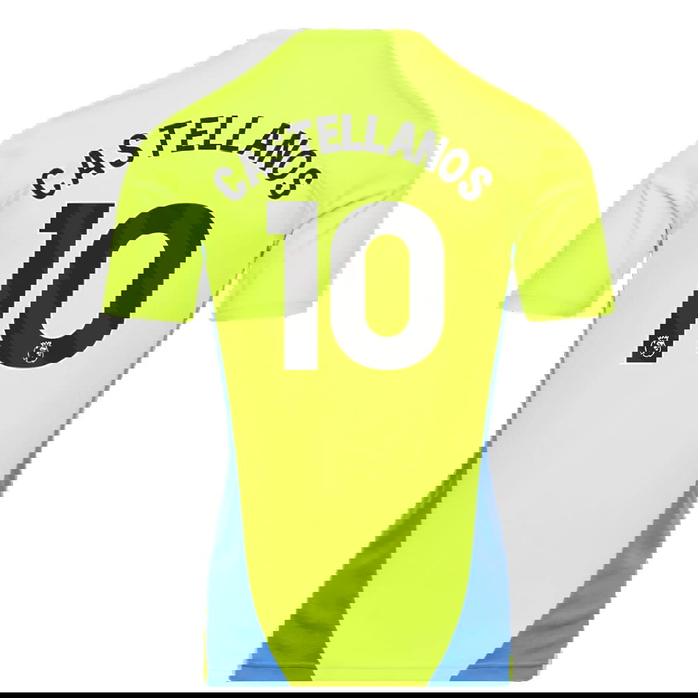 2024-2025 Man City Training Shirt (Yellow Glow) (Castellanos 10)