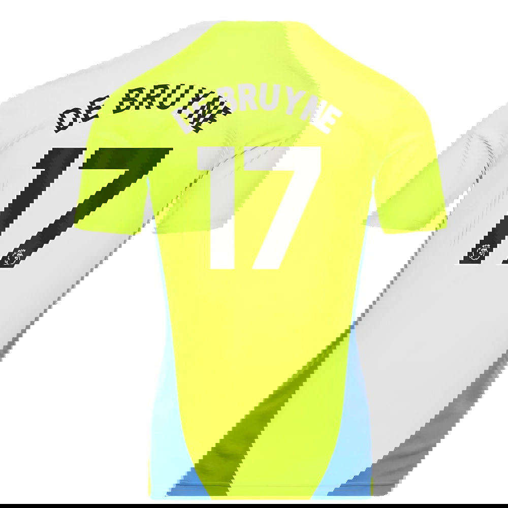 2024-2025 Man City Training Shirt (Yellow Glow) (De Bruyne 17)