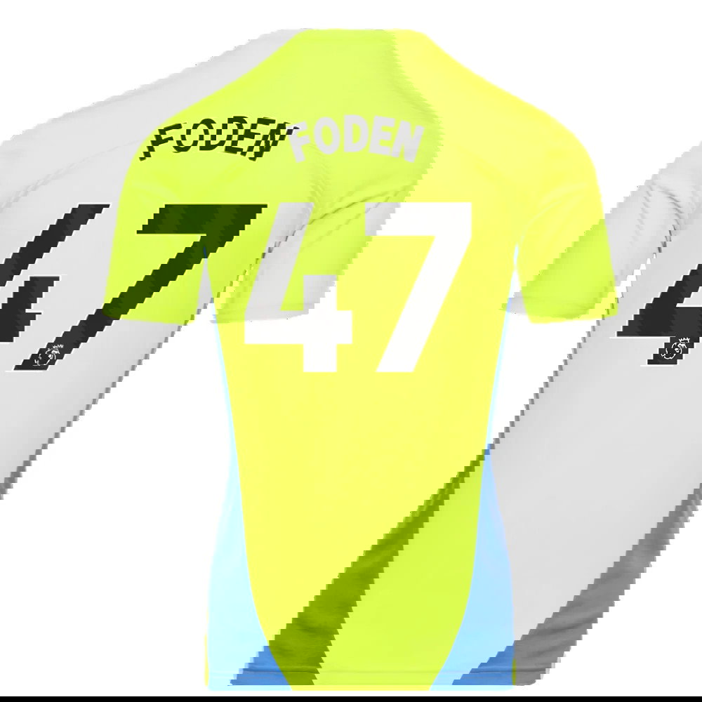 2024-2025 Man City Training Shirt (Yellow Glow) (Foden 47)
