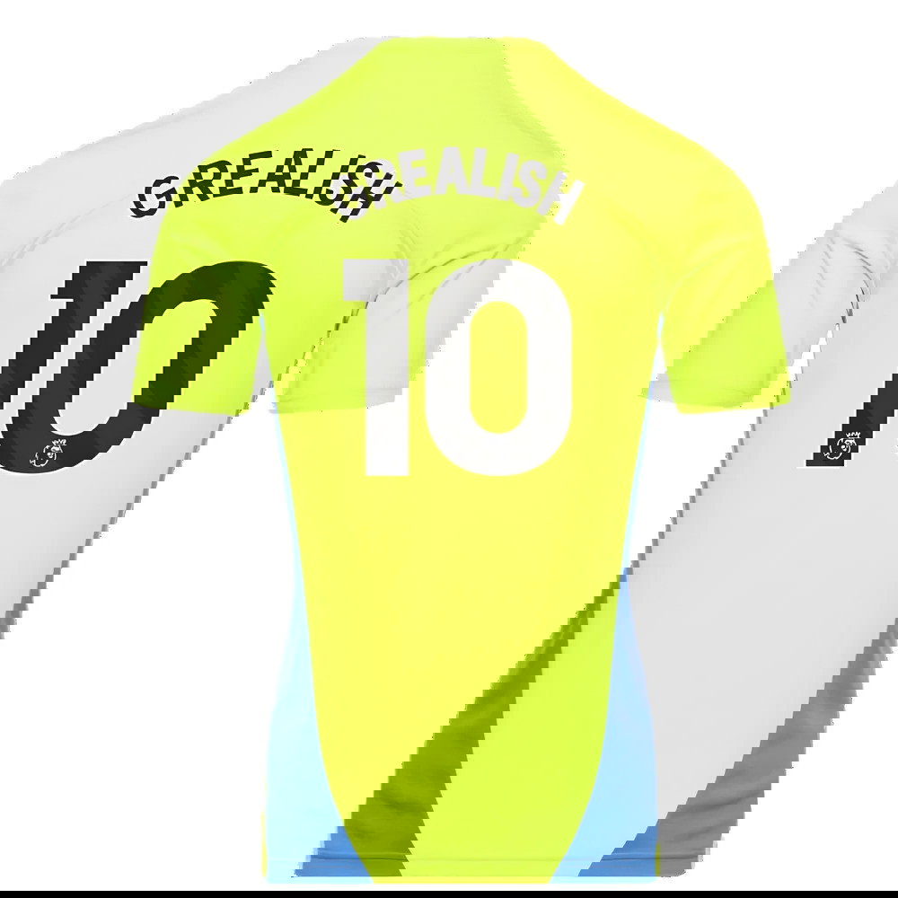 2024-2025 Man City Training Shirt (Yellow Glow) (Grealish 10)