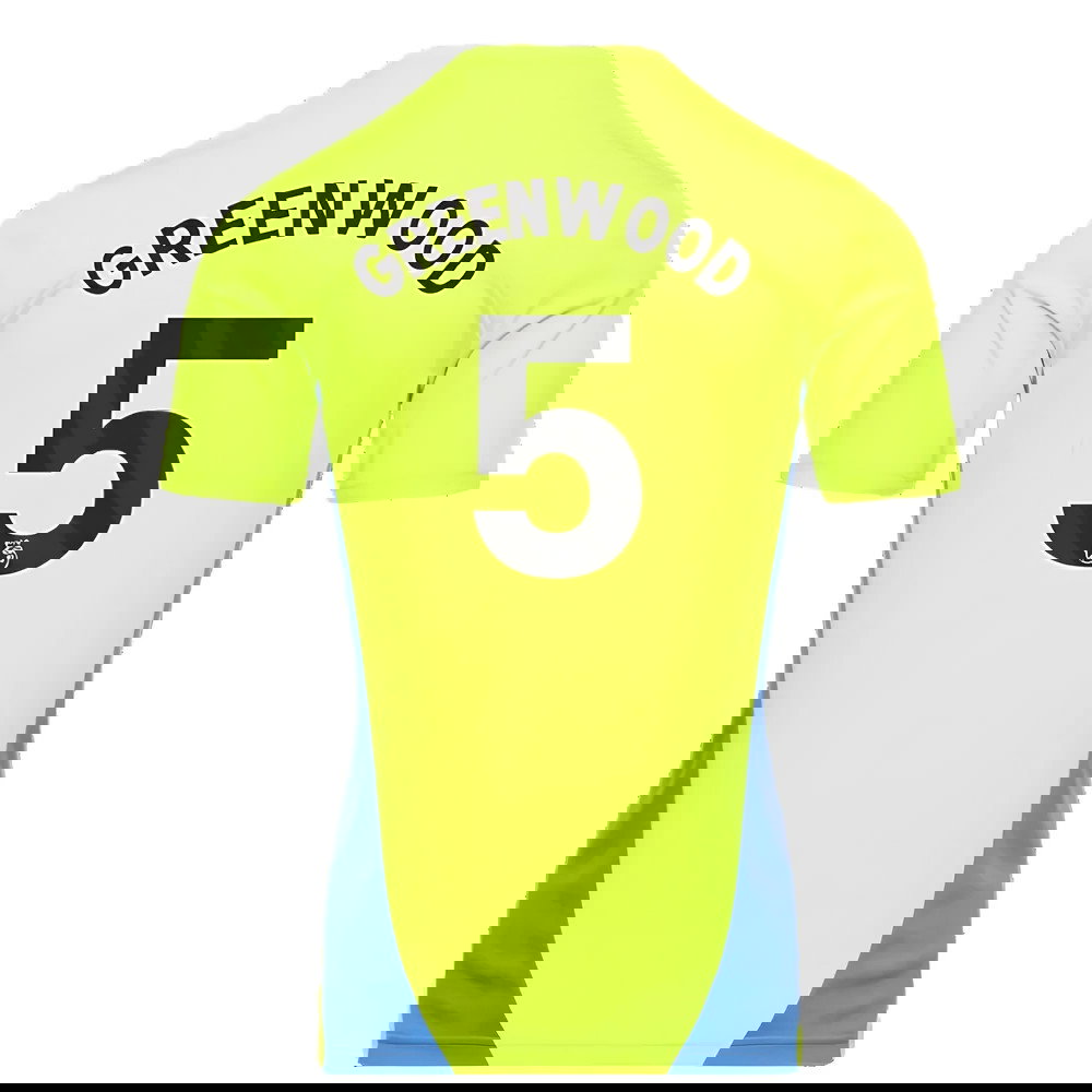 2024-2025 Man City Training Shirt (Yellow Glow) (Greenwood 5)