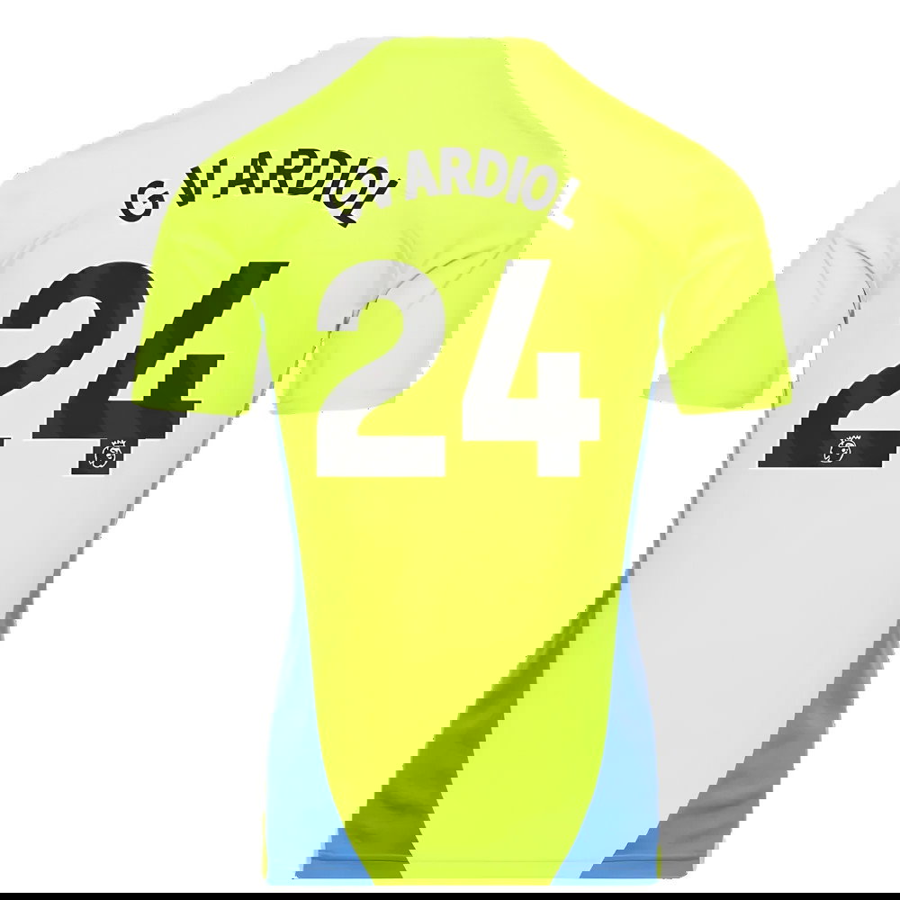 2024-2025 Man City Training Shirt (Yellow Glow) (Gvardiol 24)