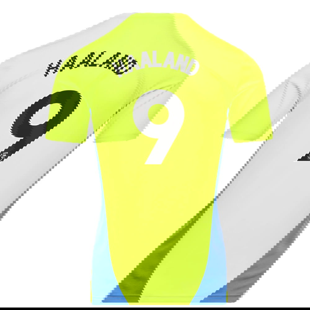 2024-2025 Man City Training Shirt (Yellow Glow) (Haaland 9)