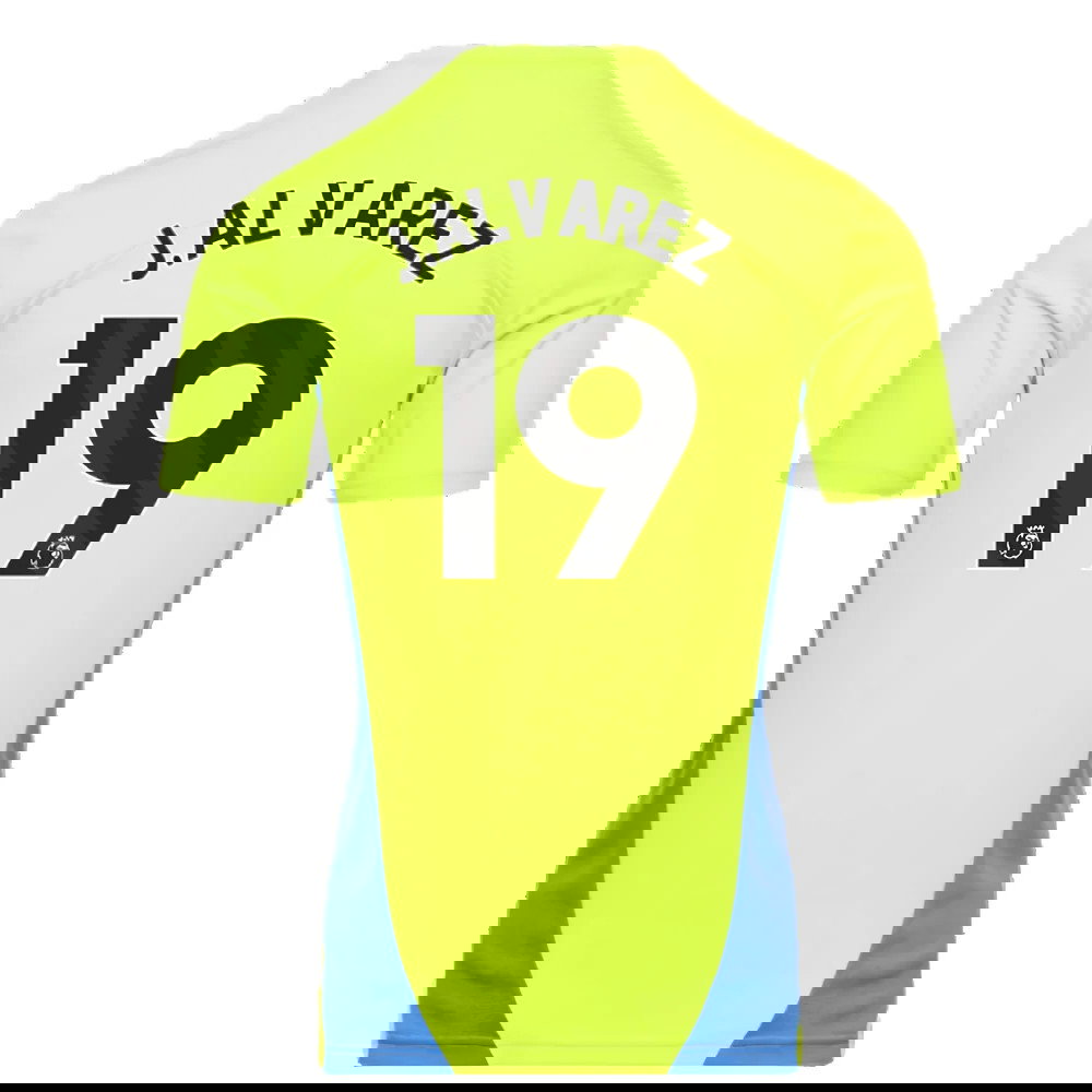 2024-2025 Man City Training Shirt (Yellow Glow) (J.Alvarez 19)