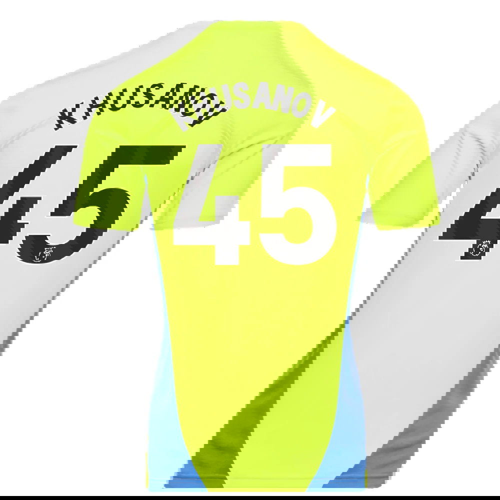 2024-2025 Man City Training Shirt (Yellow Glow) (Khusanov 45)