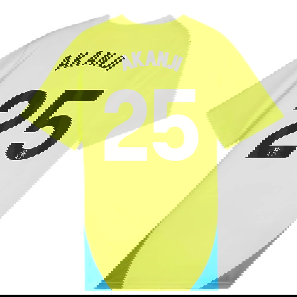2024-2025 Man City Training Shirt (Yellow Glow) - Kids (Akanji 25)