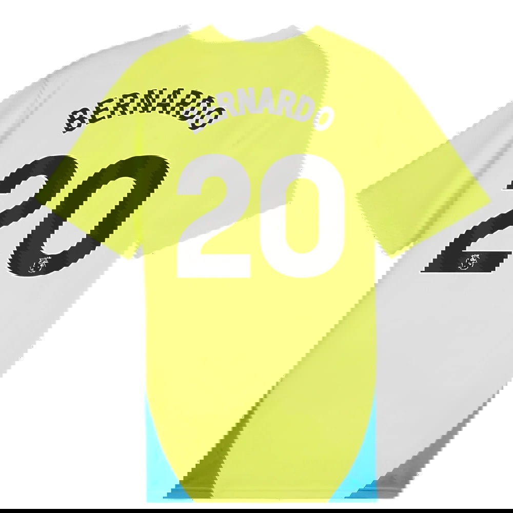 2024-2025 Man City Training Shirt (Yellow Glow) - Kids (Bernardo 20)