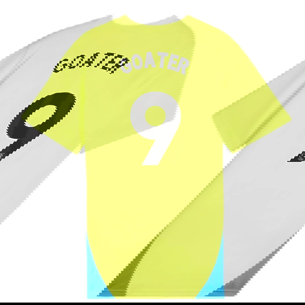 2024-2025 Man City Training Shirt (Yellow Glow) - Kids (Goater 9)