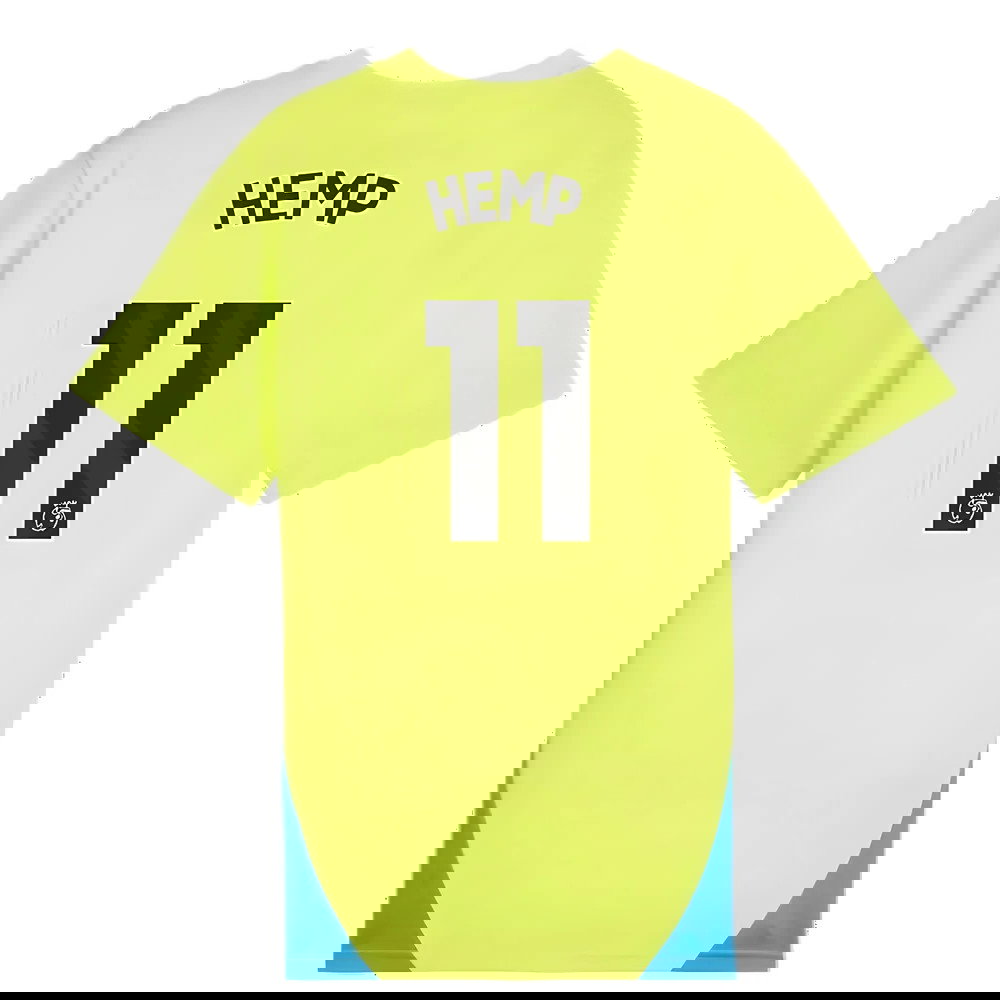 2024-2025 Man City Training Shirt (Yellow Glow) - Kids (Hemp 11)