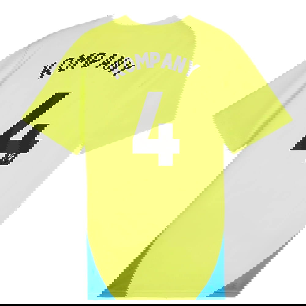 2024-2025 Man City Training Shirt (Yellow Glow) - Kids (Kompany 4)