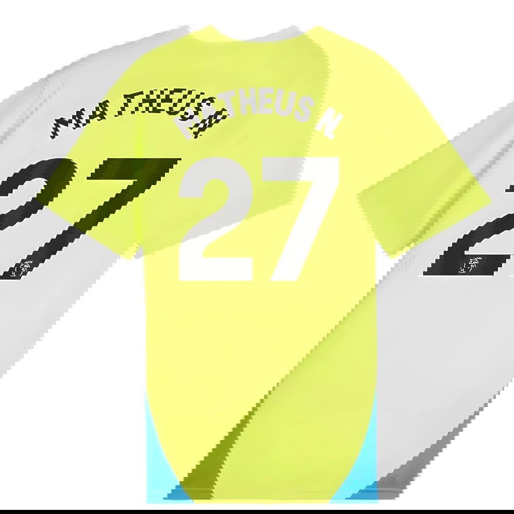 2024-2025 Man City Training Shirt (Yellow Glow) - Kids (Matheus N. 27)