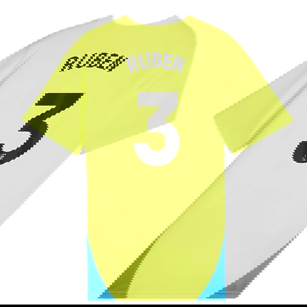 2024-2025 Man City Training Shirt (Yellow Glow) - Kids (Ruben 3)