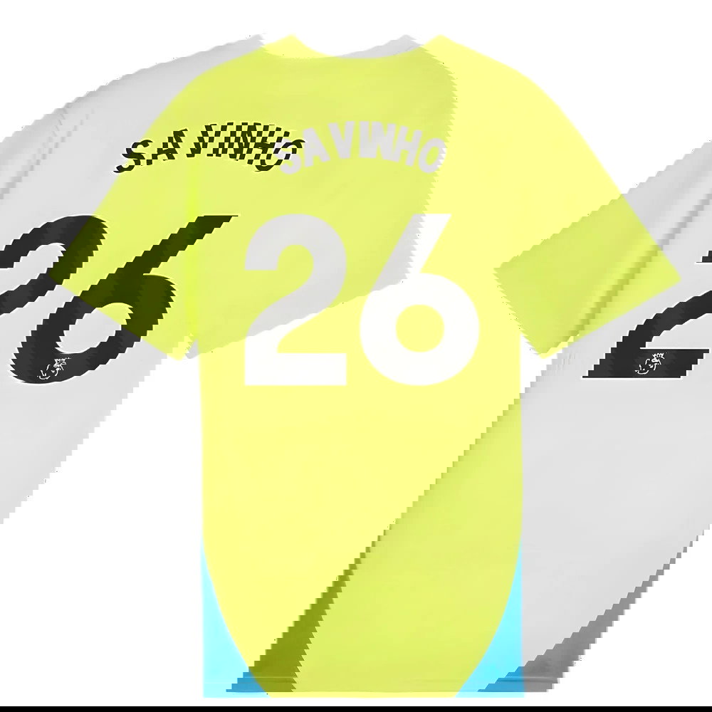 2024-2025 Man City Training Shirt (Yellow Glow) - Kids (Savinho 26)