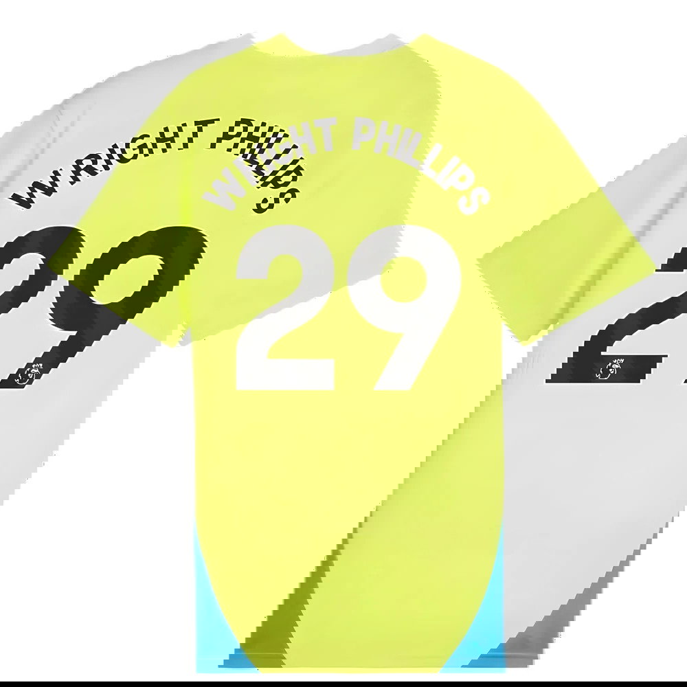 2024-2025 Man City Training Shirt (Yellow Glow) - Kids (Wright Phillips 29)