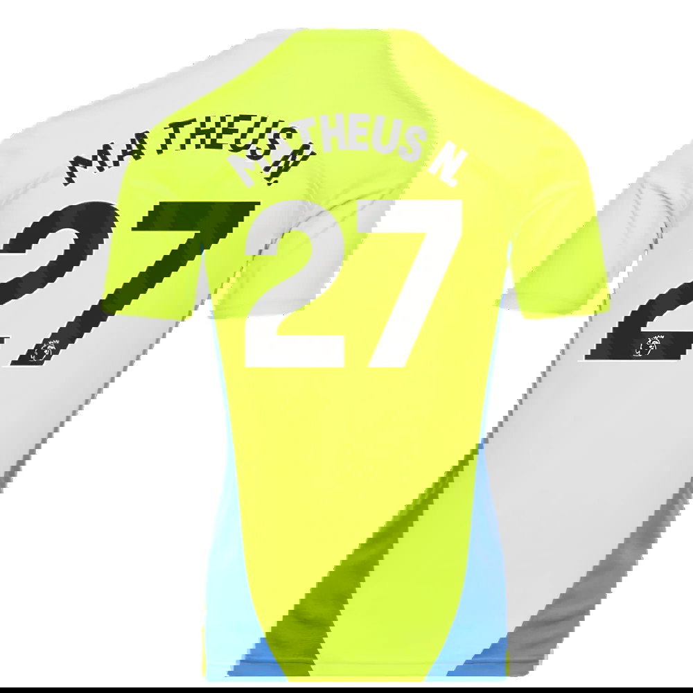 2024-2025 Man City Training Shirt (Yellow Glow) (Matheus N. 27)