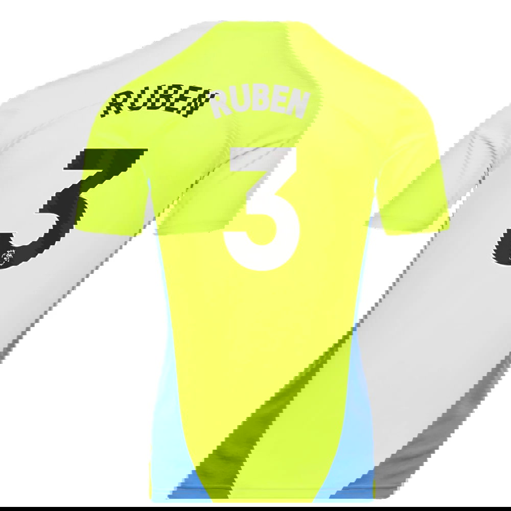 2024-2025 Man City Training Shirt (Yellow Glow) (Ruben 3)
