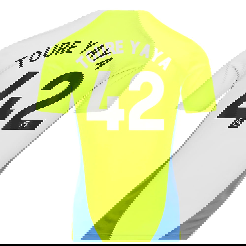 2024-2025 Man City Training Shirt (Yellow Glow) (Toure Yaya 42)