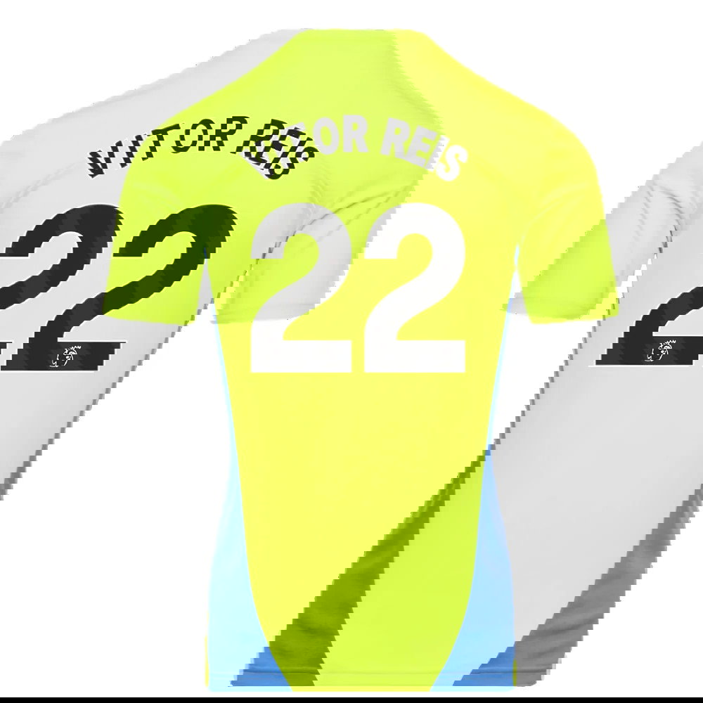 2024-2025 Man City Training Shirt (Yellow Glow) (Vitor Reis 22)