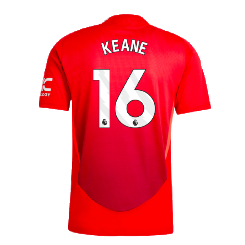 2024-2025 Man Utd Authentic Home Shirt (Keane 16)